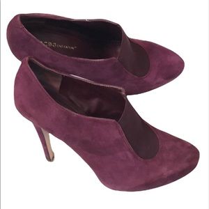 BCBGeneration Priyah Plum Platform Booties Pumps Size 9
